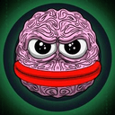 $BRAINS - your greed is my fuel 🤯🧠 logo
