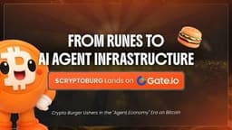 From Runes to AI Agent Infrastructure: $CRYPTOBURG Lands on Gate.io