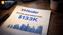 Finder's Latest Survey Predicts Bitcoin at $133K by End of 2026