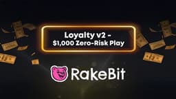 Rakebit Rolls Out Loyalty v2: New Players Wager Their First $1,000 at Zero House Edge
