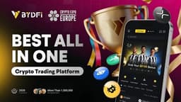 BYDFi Named Best All-in-One Crypto Trading Platform at Crypto Expo Europe, Extending Awards Momentum