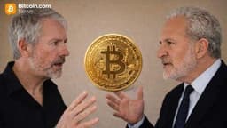 Michael Saylor vs Peter Schiff: Bitcoin Outlook Clashes as Schiff Urges Selling MSTR Before Crash