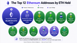 Ethereum's 12 Biggest Wallets Expose 6 Exchanges Controlling 6.6 Million ETH