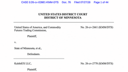 Minnesota Judge Blocks Prediction-Market Ban but Says Some Contracts Aren't Swaps