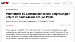 São Paulo Sues World and Amazon AWS for $47 Million Over Abusive Biometric Data Collection