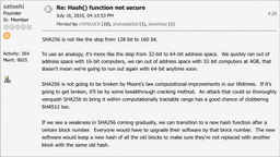 Satoshi Nakamoto Predicted Bitcoin's Hash Defense 16 Years Before Quantum Fears