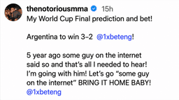 Former UFC Champion Conor McGregor Risks $100K on Viral 3-2 World Cup Prophecy With a $3.6M Payday