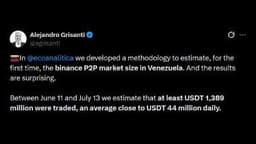 $1.38 Billion in One Month: How Venezuela's Binance P2P Market Now Rivals Its Oil Exports