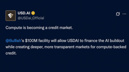 Bullish Makes $100M AI Credit Bet With GPUs Serving as Collateral