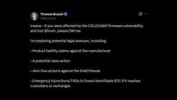 Coinkite Faces Class Action Threat as Bitcoin Wallet Bug Costs Users Over 1,300 BTC