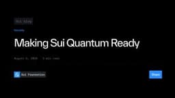 Sui Signals Q1 2027 Mainnet Upgrade to Avert Quantum Threat