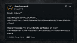 'We Are Whitehats': Nearly 4,000 BTC Drained From Blockstream's Liquid Peg